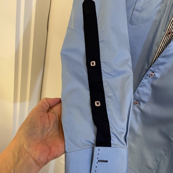 Envy Couture Slim Fit Button Down Shirt - Picture 7 of 10